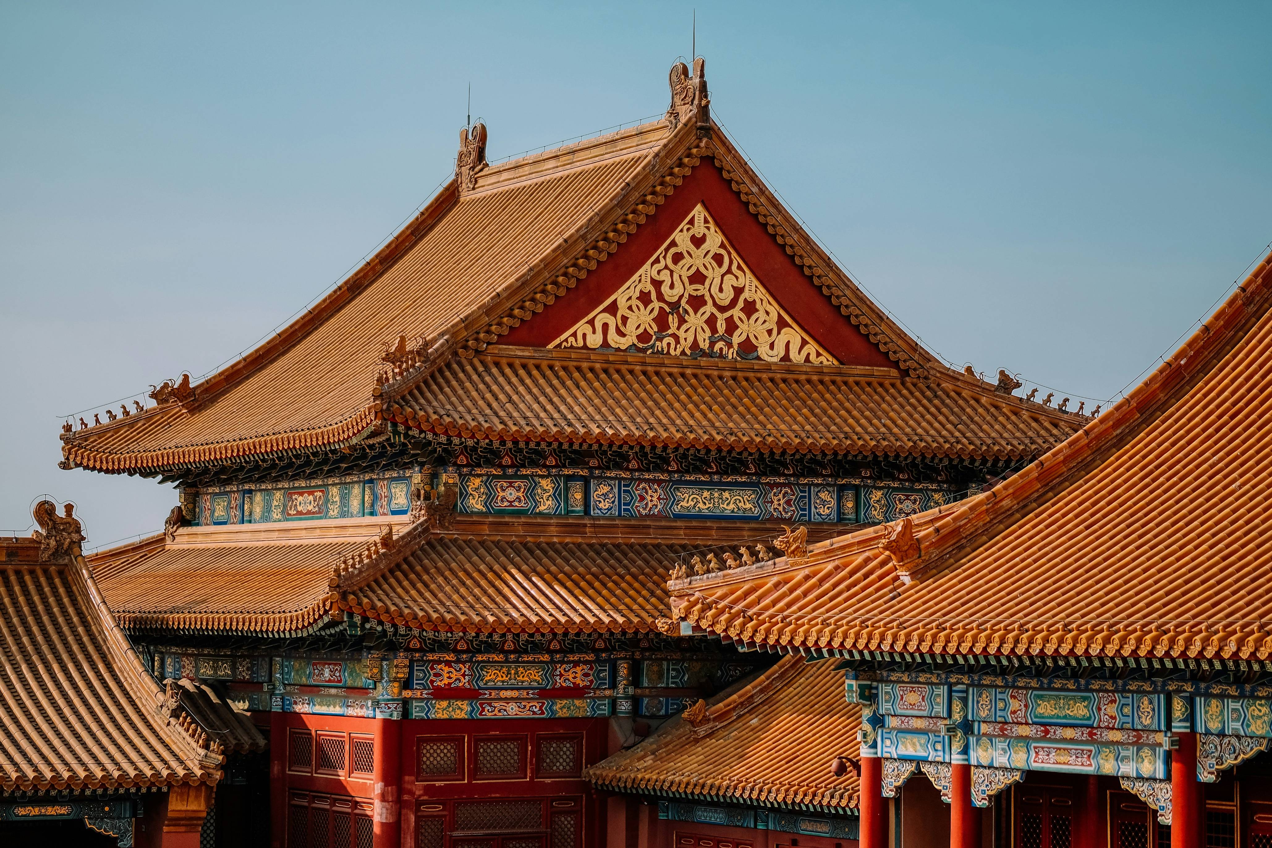 brown and red temple during daytime