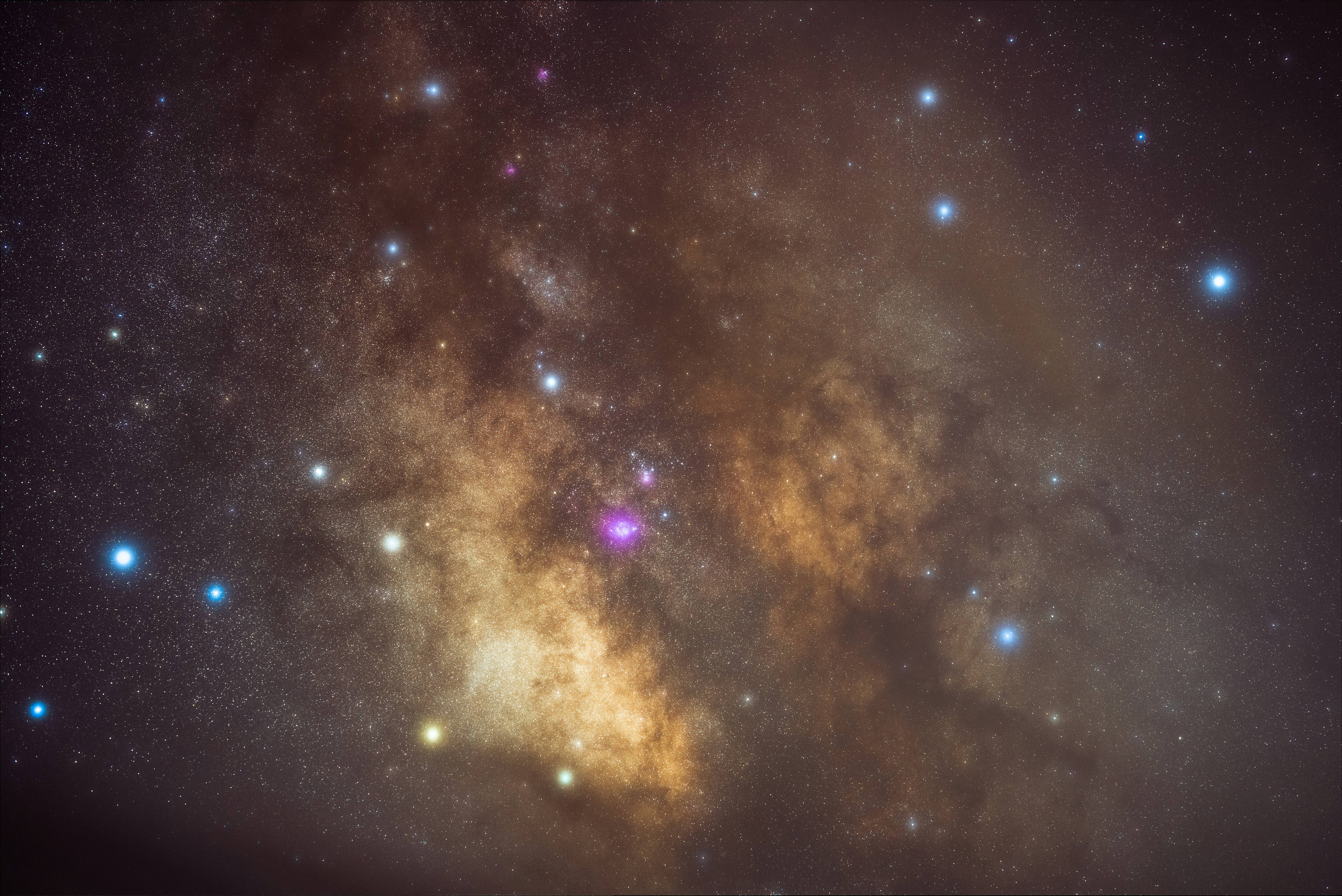 a galaxy in space